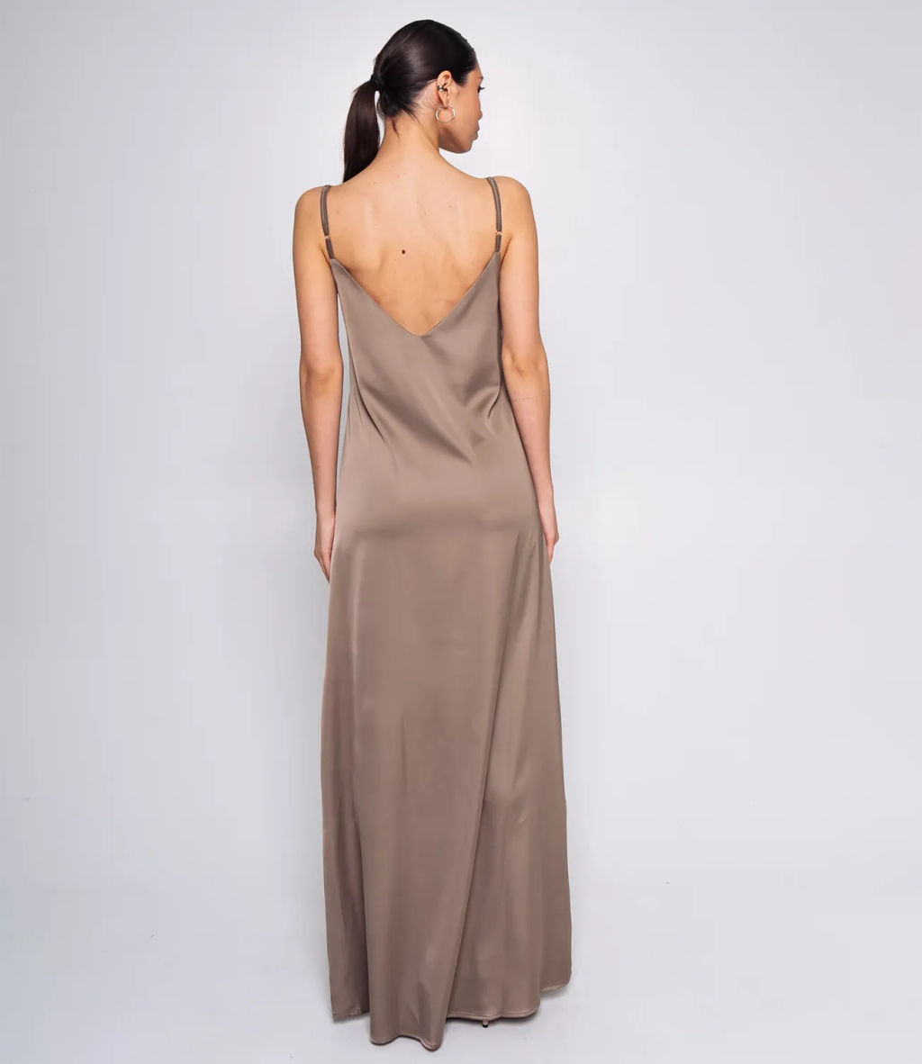 Платье #ОКТ015001, тёмно-бежевый