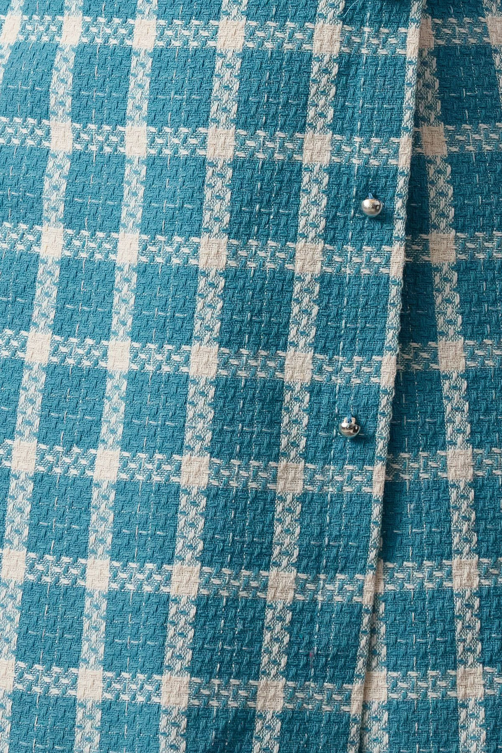 Mavi Ekose / Kareli Dokuma Elbise TWOAW22EL0460