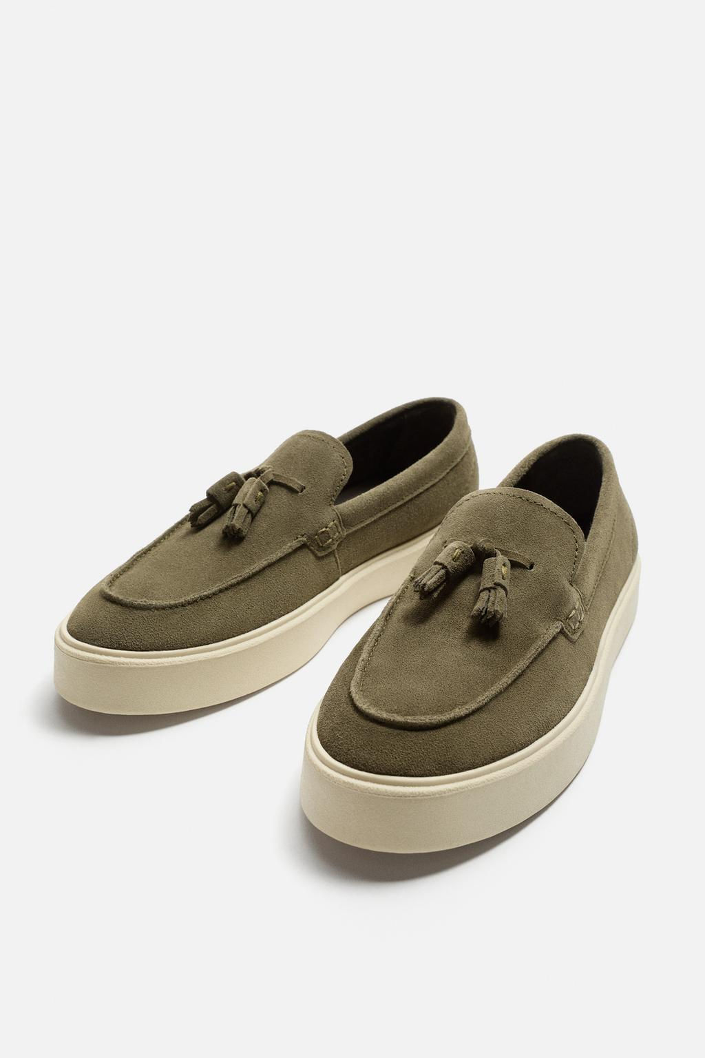 CASUAL LEATHER TASSEL LOAFERS - Zara фото 16
