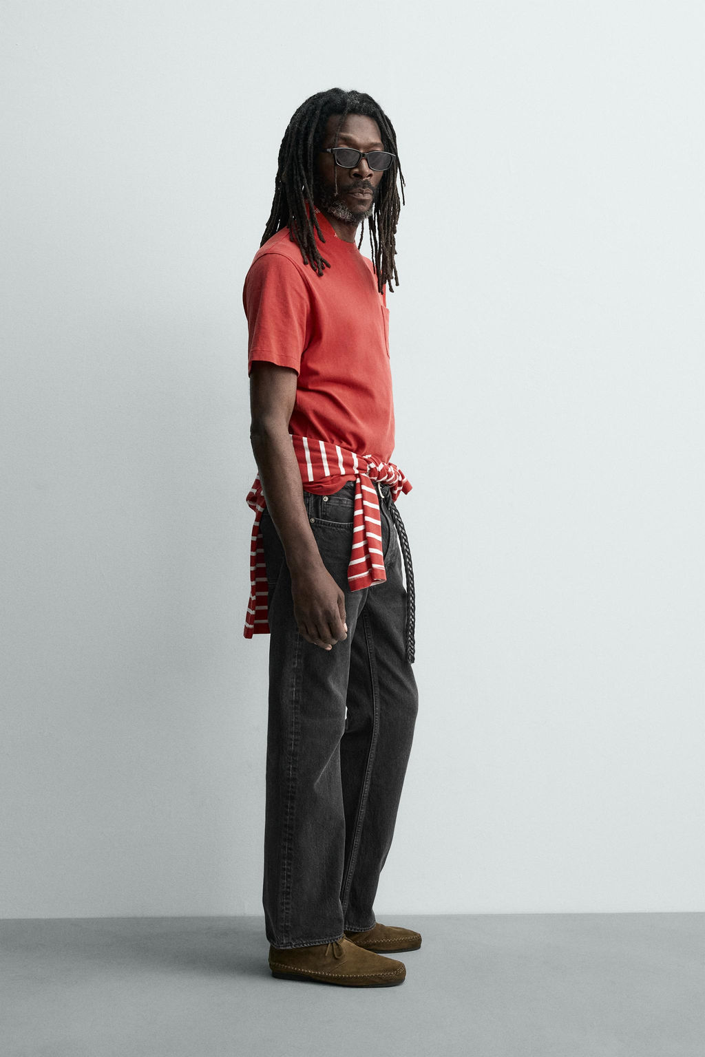 CAMISETA BOLSILLO AARON LEVINE X ZARA / Rojo