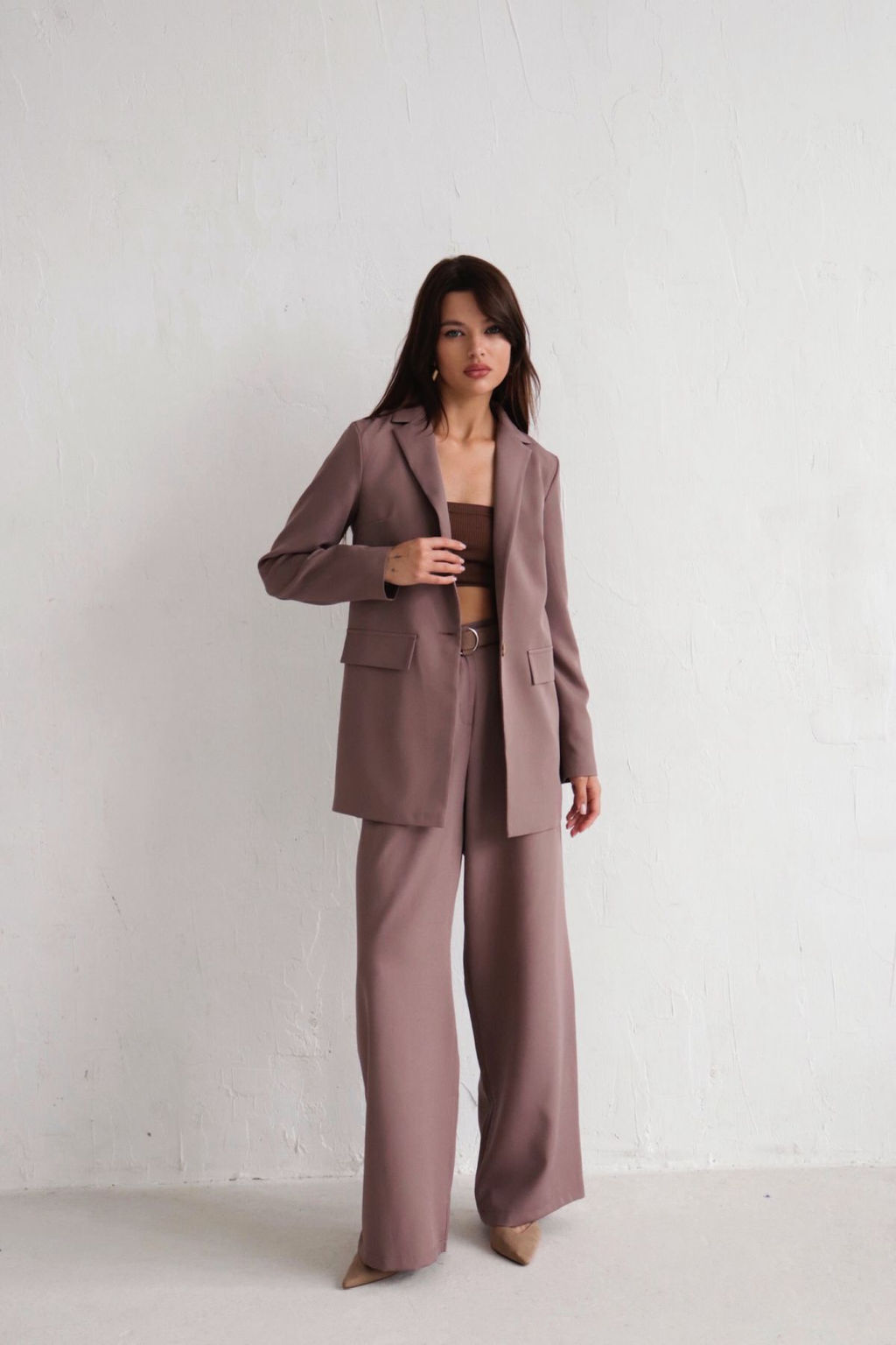 Жакет удлинённый с английским воротником - Martichelli фото 164