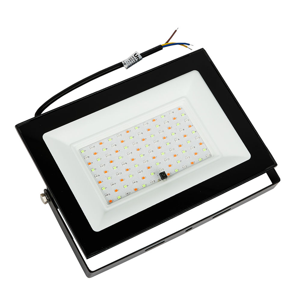 ULF-F60-50W/RGB IP65 200-240В BLACK Прожектор светодиодный. Мультиколор. Пульт ДУ (в/к). Корпус черный. TM Uniel