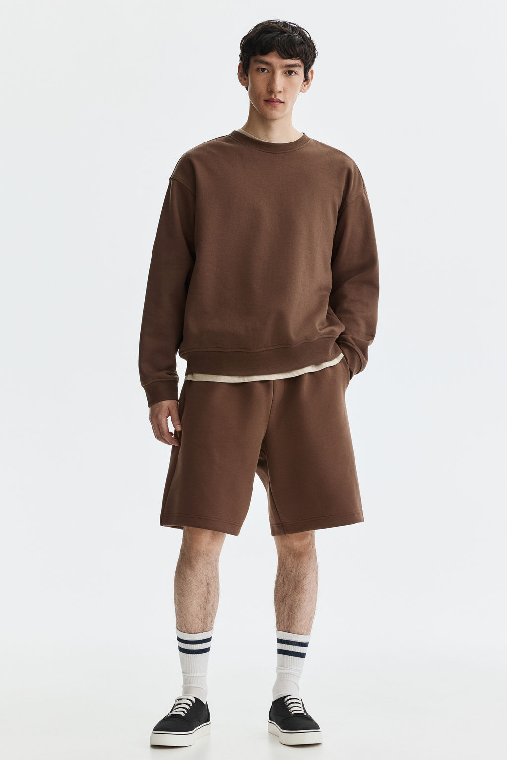 Pantal?n corto interlock Relaxed Fit - H&m фото 7