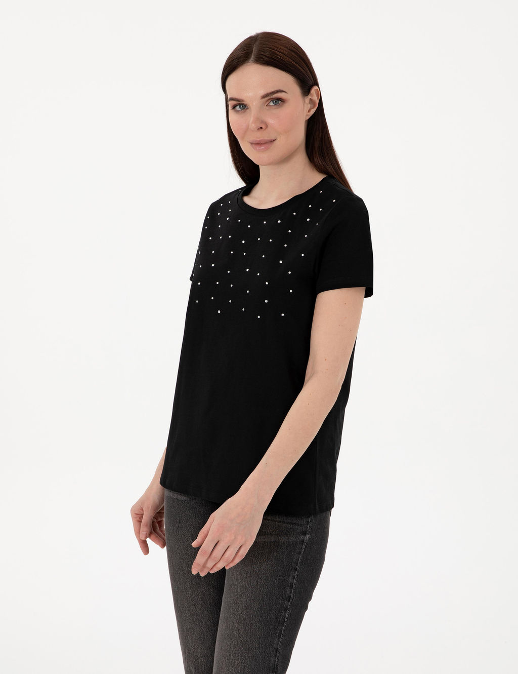Siyah Regular Fit Ti__rt