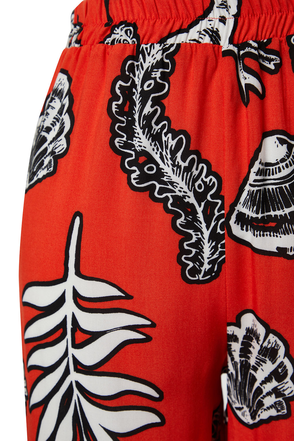 TRENDYOLMILLA Cicek Desenli Dokuma Plaj Pantolon TBESS24PL00021 фото 13