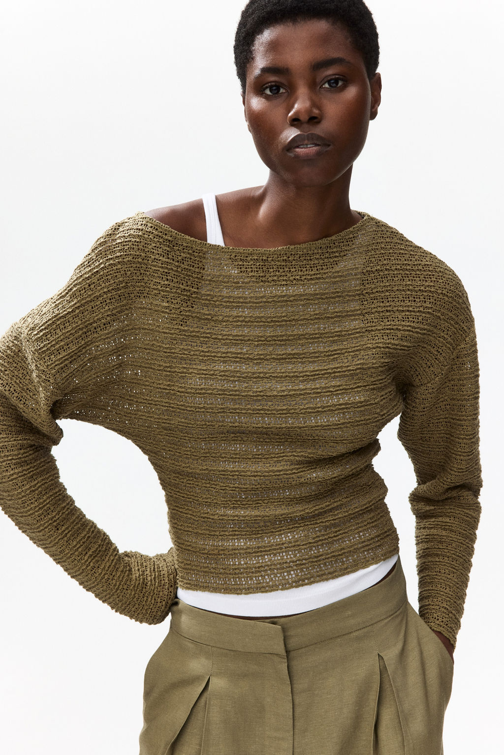 Top en punto con textura - H&m фото 3