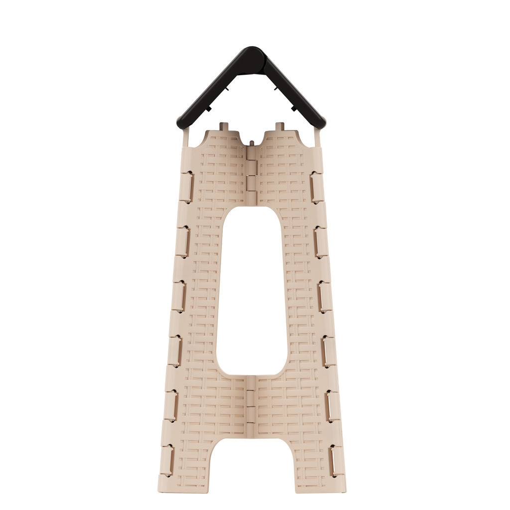 Табурет складной "Плетенка" большой М7093 мокко-бежевый