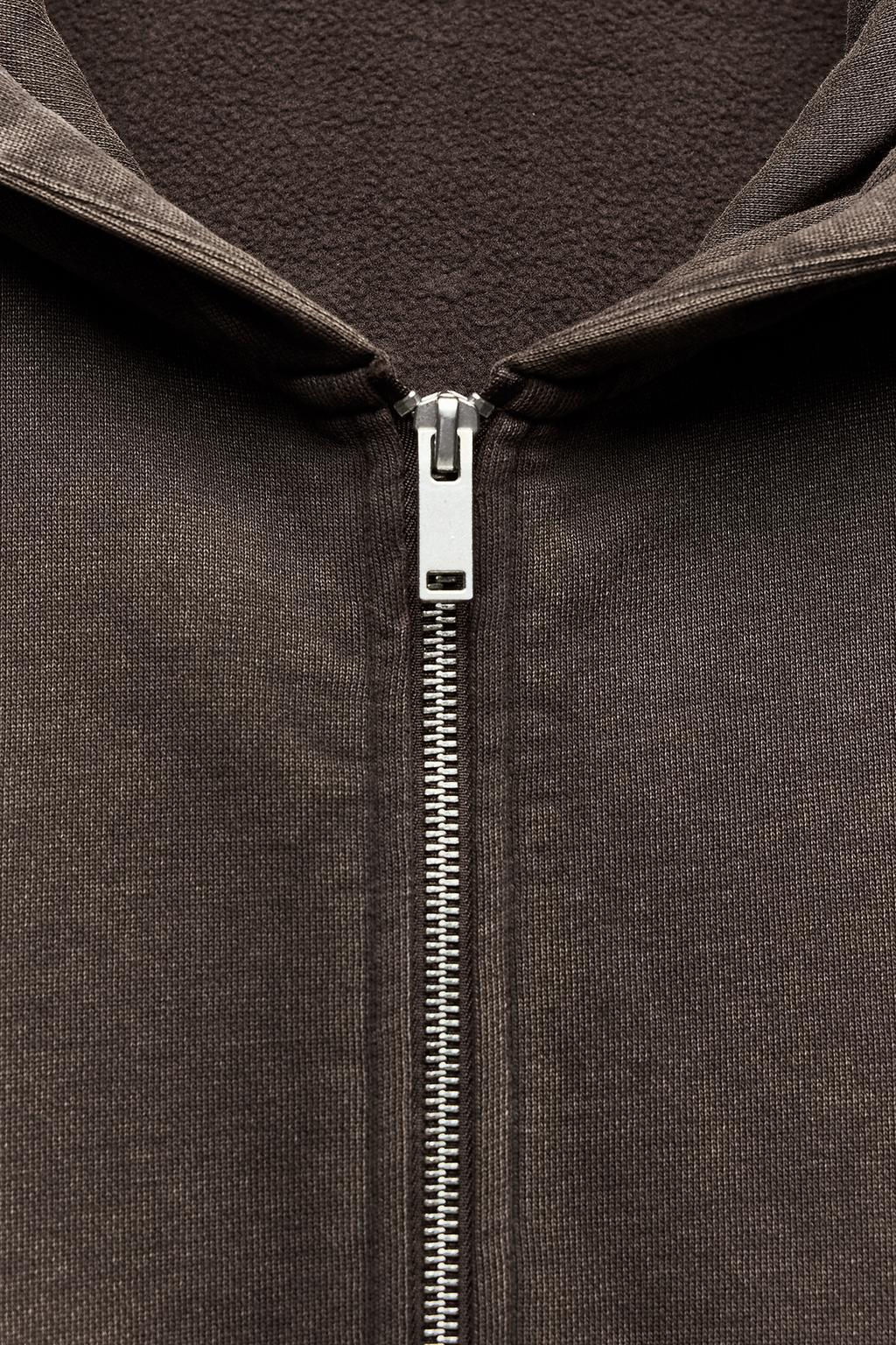 OVERSIZE ZIP-UP HOODIE - Zara фото 18
