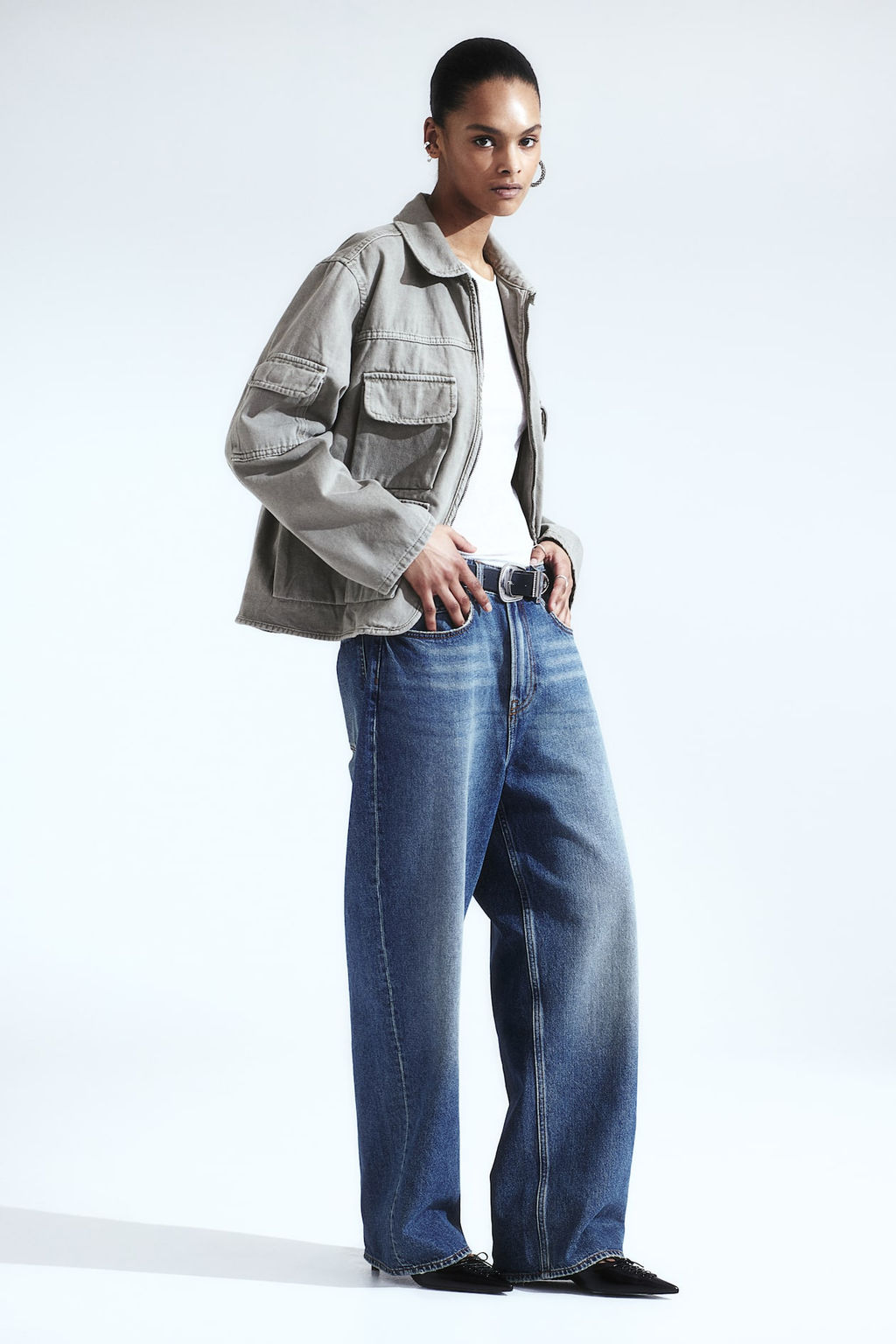 Chaqueta cargo en denim - H&m фото 4