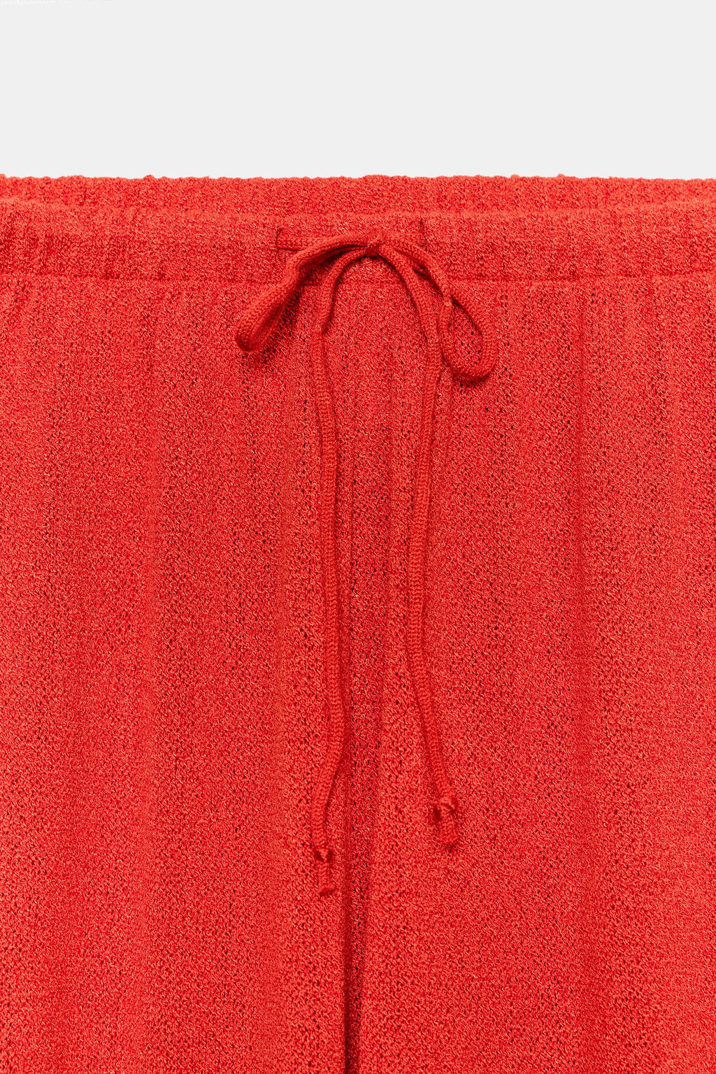 PANTAL?N R?STICO WIDE LEG / Rojo - Zara фото 8
