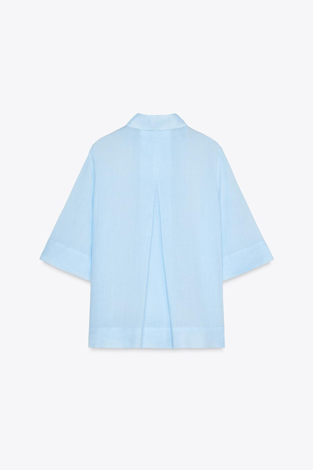 ZW COLLECTION RAMIE SHIRT - Zara фото 8