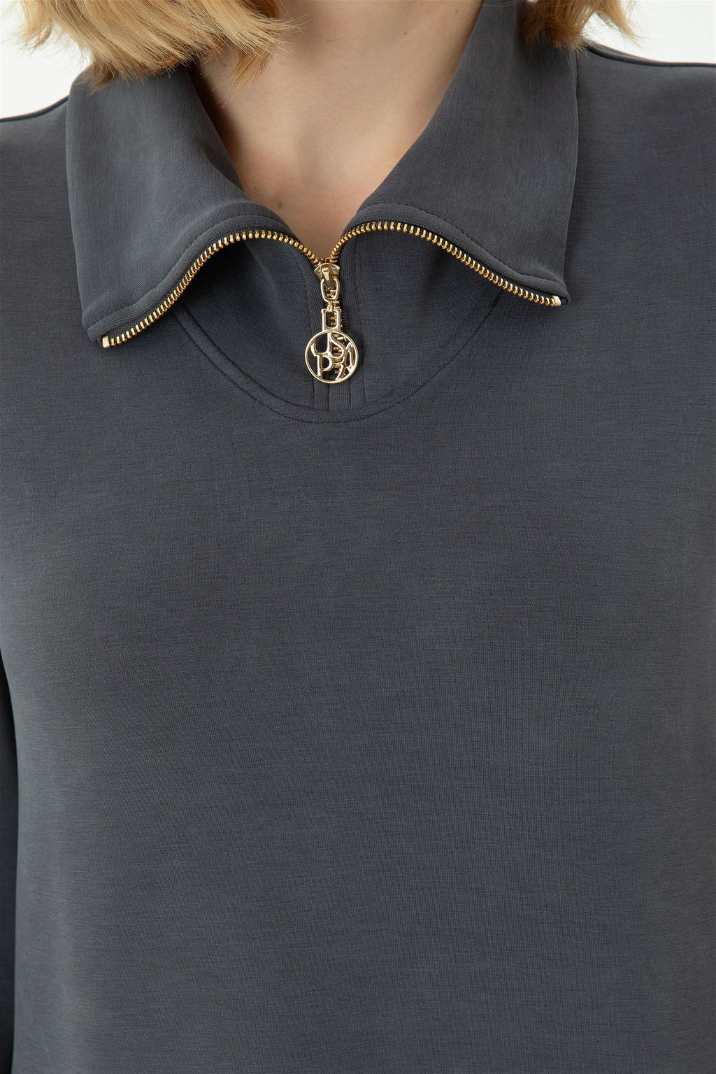 Женское трикотажное платье антрацитового цвета Неожиданная скидка в корзине - U.s. polo assn фото 7