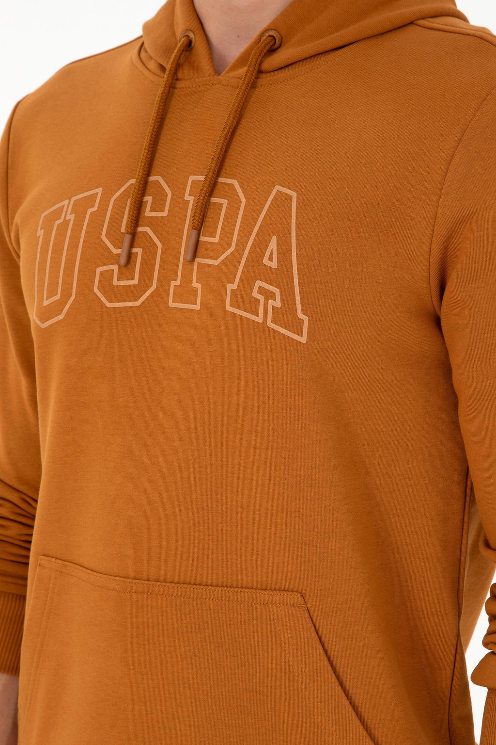 Мужской базовый свитшот кокосового цвета - U.s. polo assn фото 7