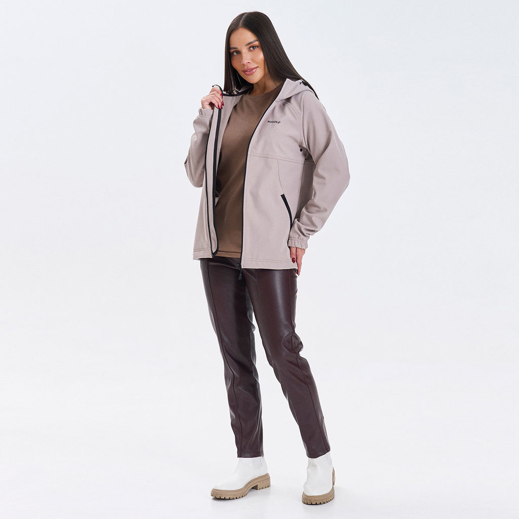 RODOS Ветровка softshell женская демисезон М-312 Бежевый фото 8