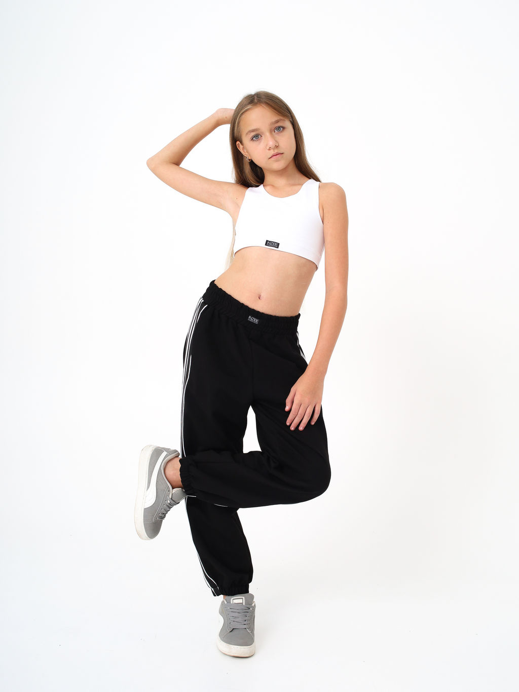 Топ базовый детский, белый - Inzibe фото 9