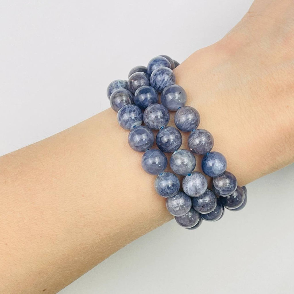 Бусины для украшений из Иолита (45 бусин) 39 см