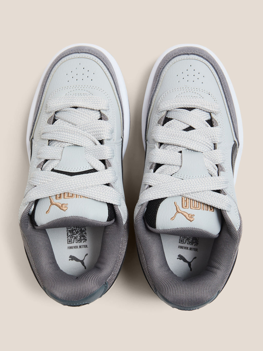 Детские кеды PUMA Park Lifestyle SK8 Jr Артикул 4588651, светло-серый