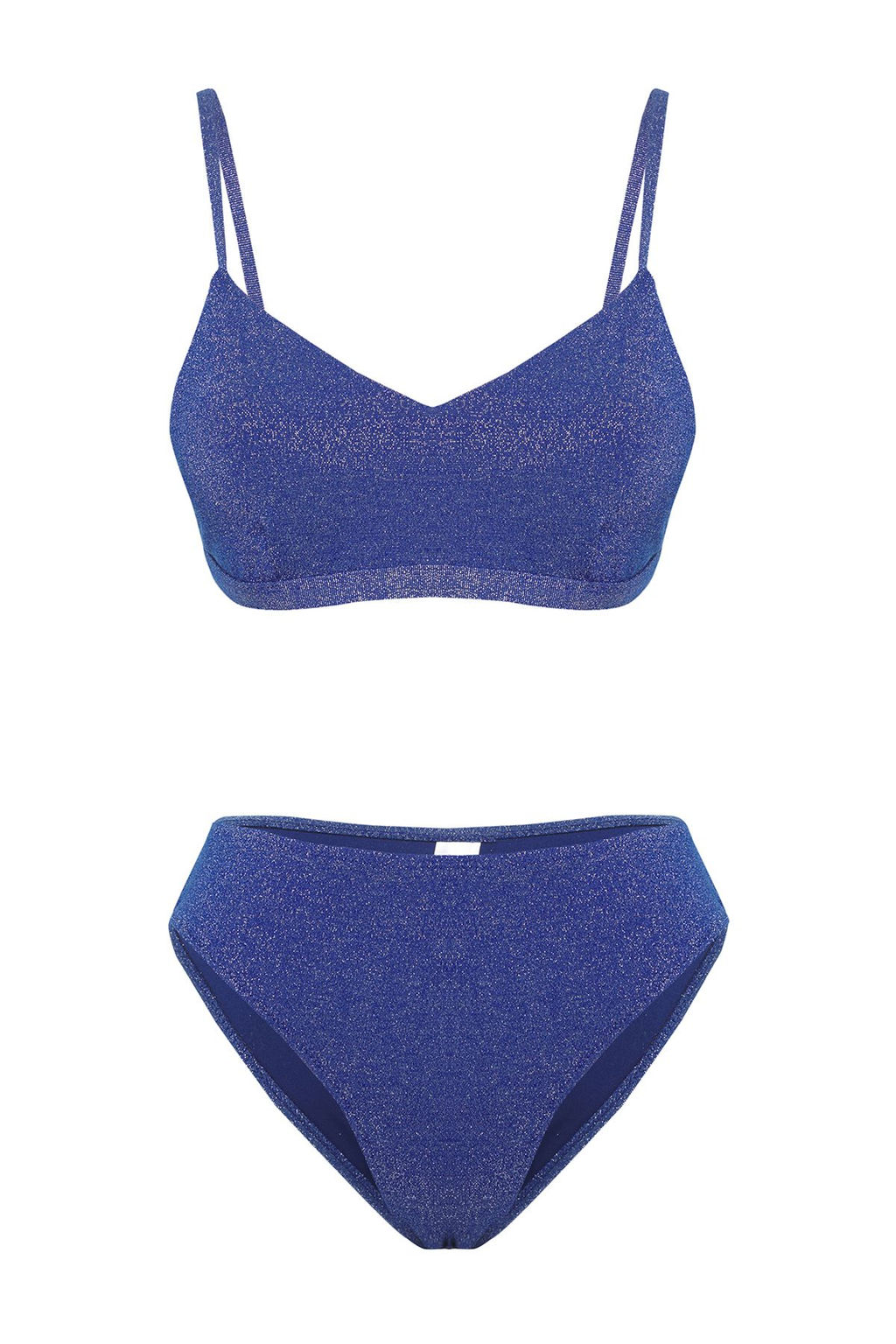 TRENDYOLMILLA Saks Bralette Simli Regular Core Bikini Tak?m? TBESS25BT00109 фото 14