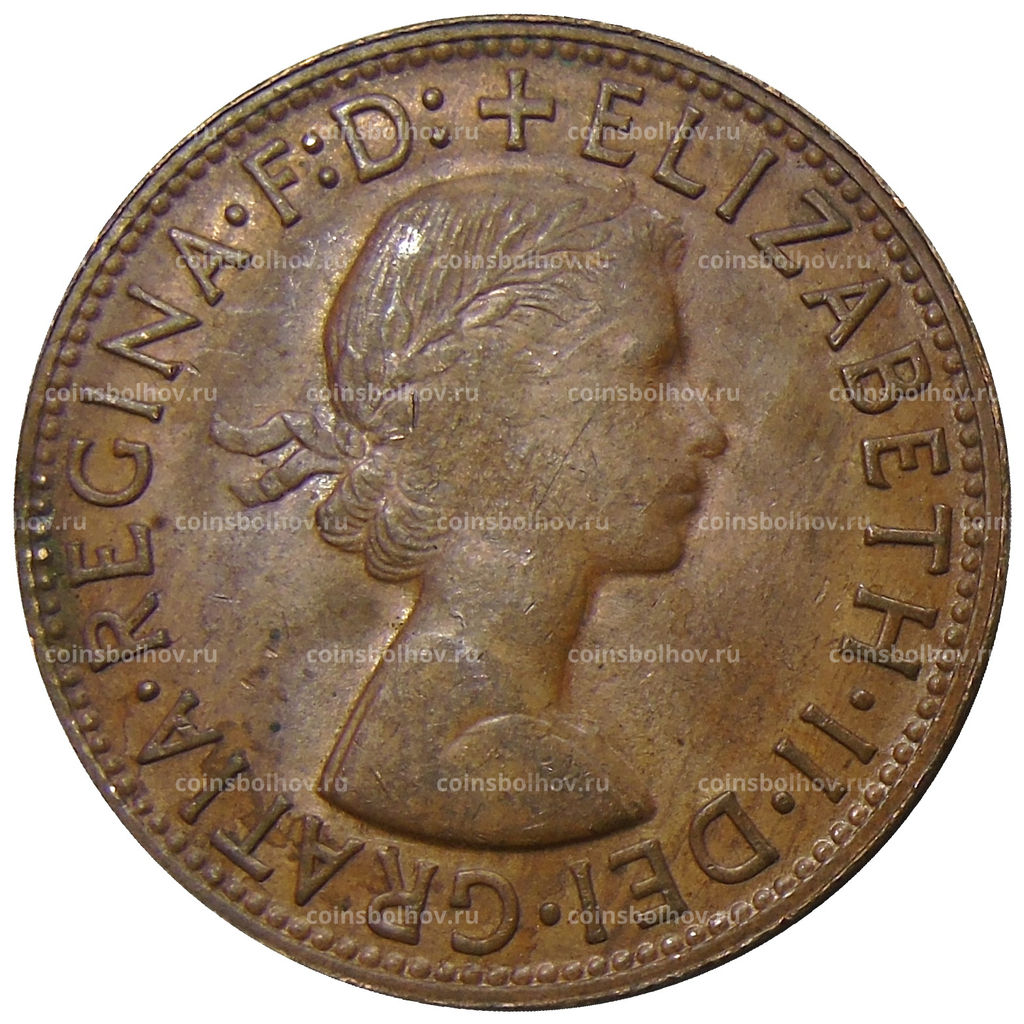 Монета 1 пенни 1964 года Австралия