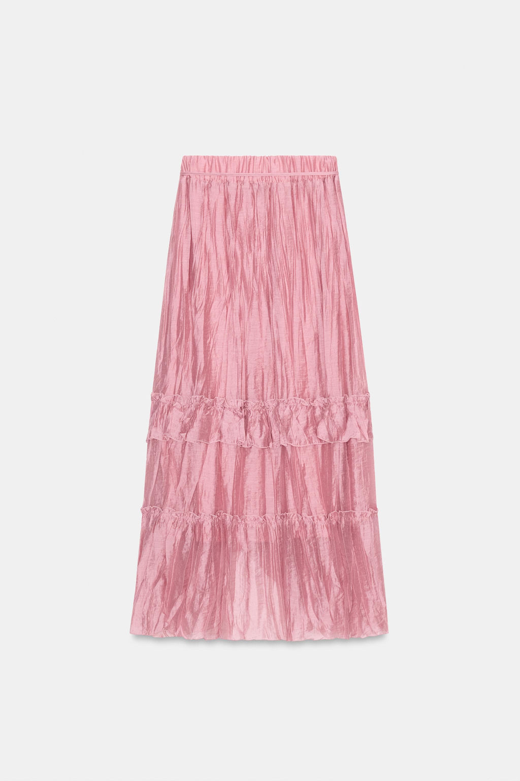 RUFFLED MIDI SKIRT - Zara фото 28