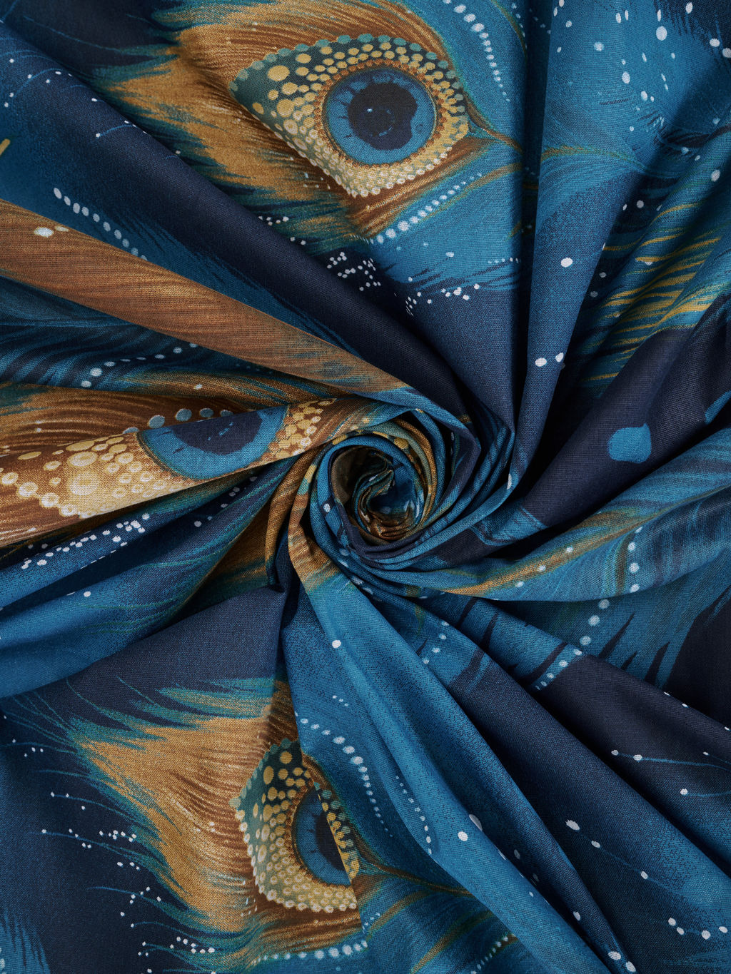 Пододеяльник бязь люкс на молнии - Перо павлина 180х215