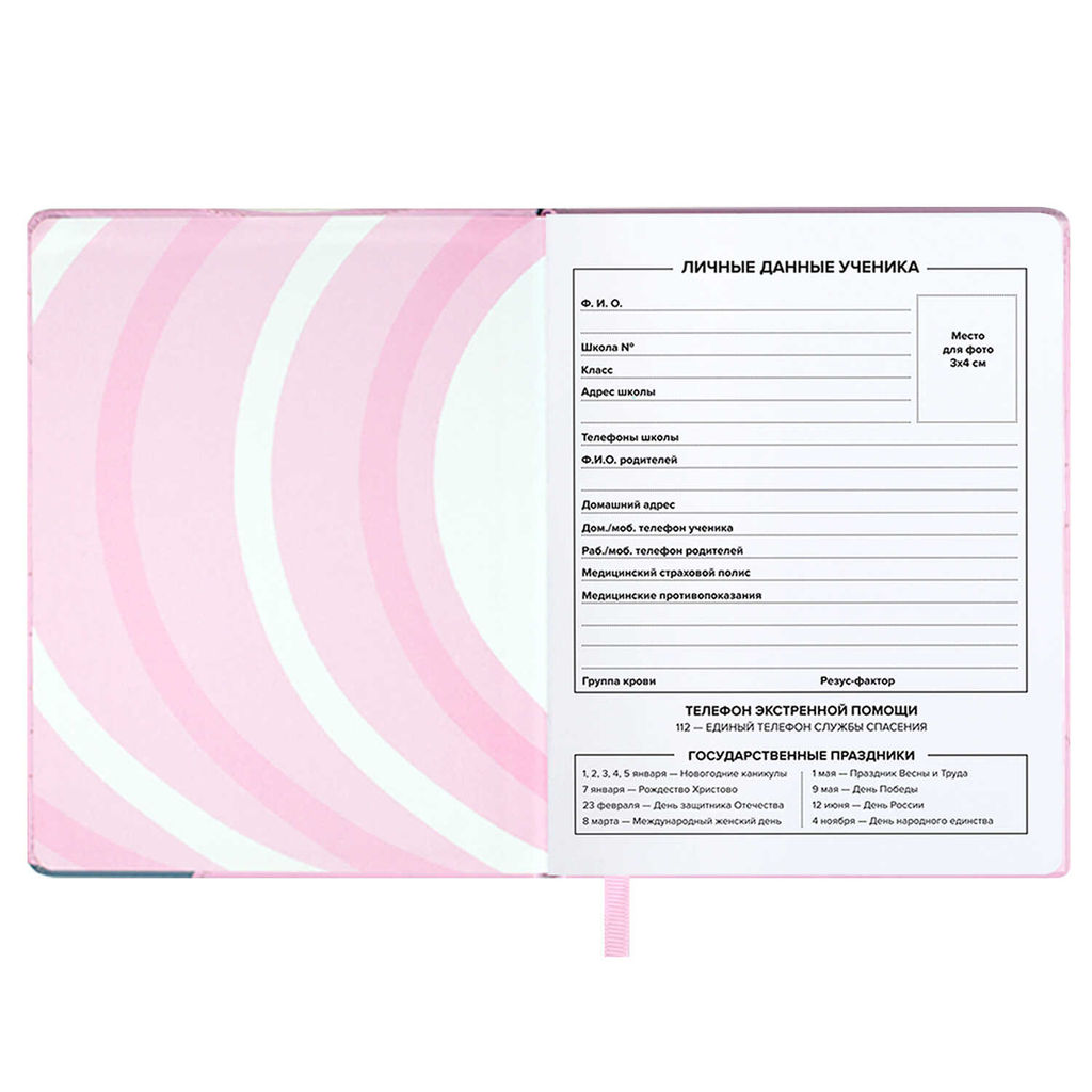 Дневник школьный арт. 68684 / 15 ПАСТЕЛЬНЫЙ КОТ