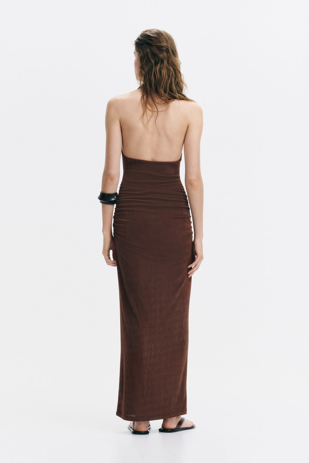 Vestido halter con escote drapeado - H&m фото 4