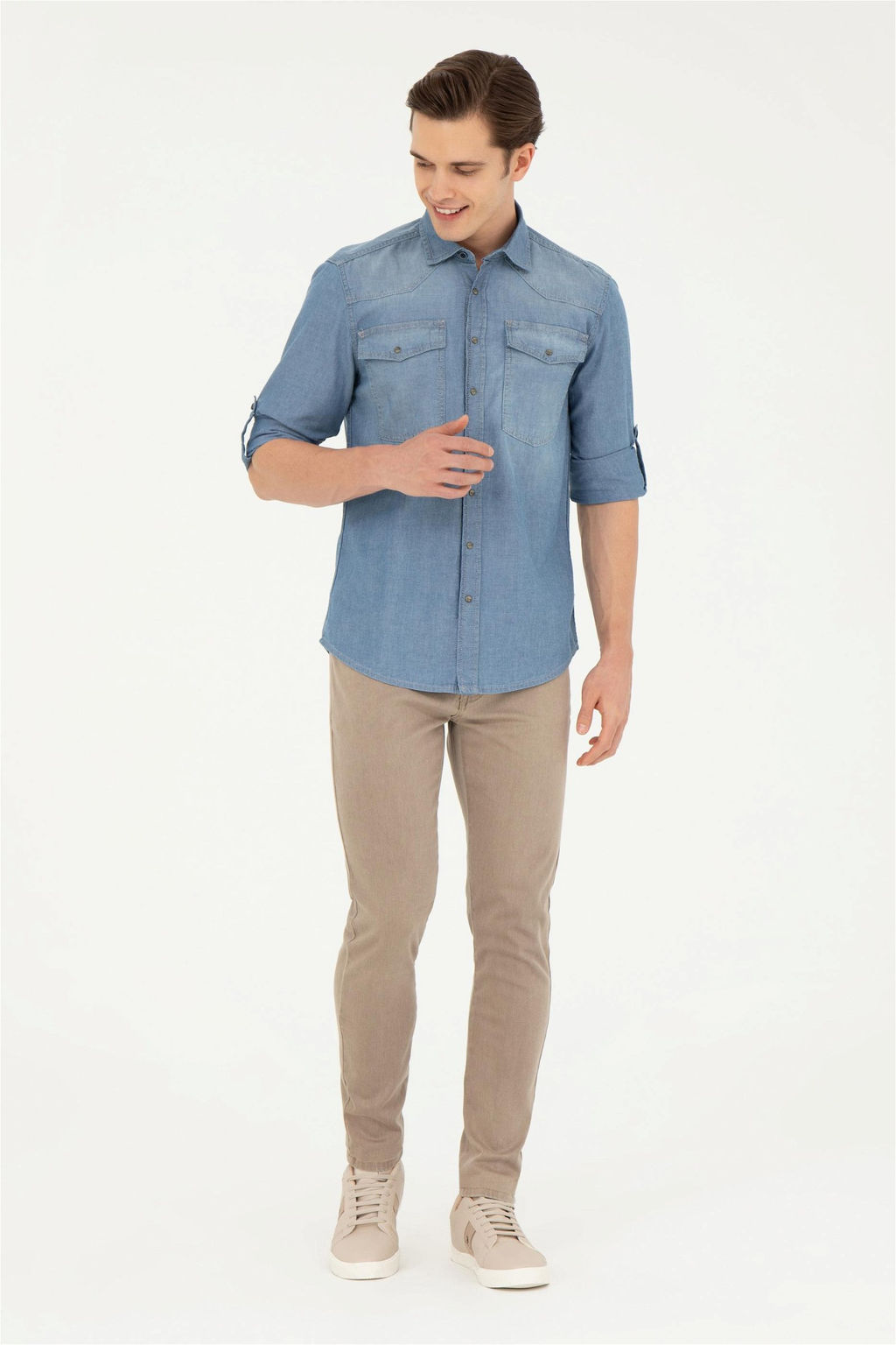 U. S. Polo Assn / Мужские коричневые джинсовые брюки - U.s. polo assn фото 3