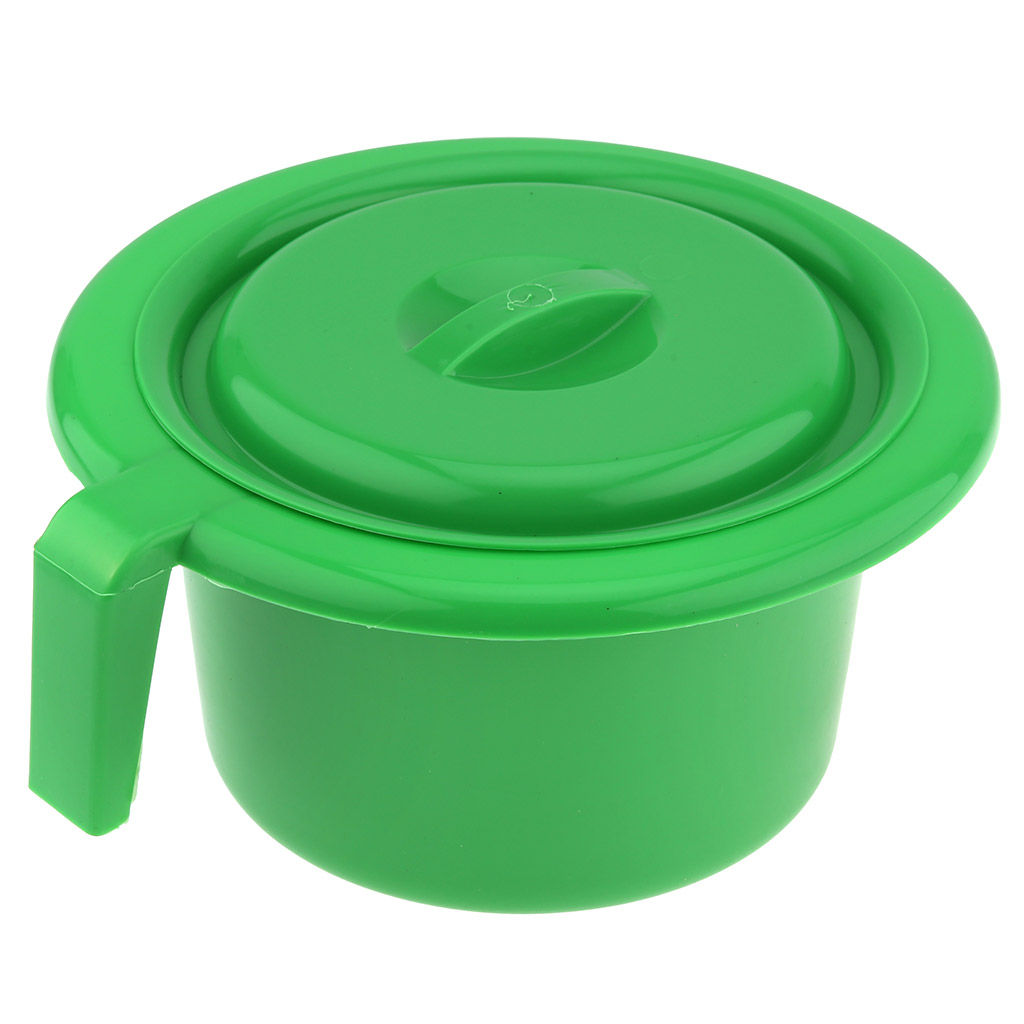 Горшок детский из полипропилена НК д21см, h11см, с крышкой, усиленный, цвета микс (Россия) - Домашняя мода фото 4