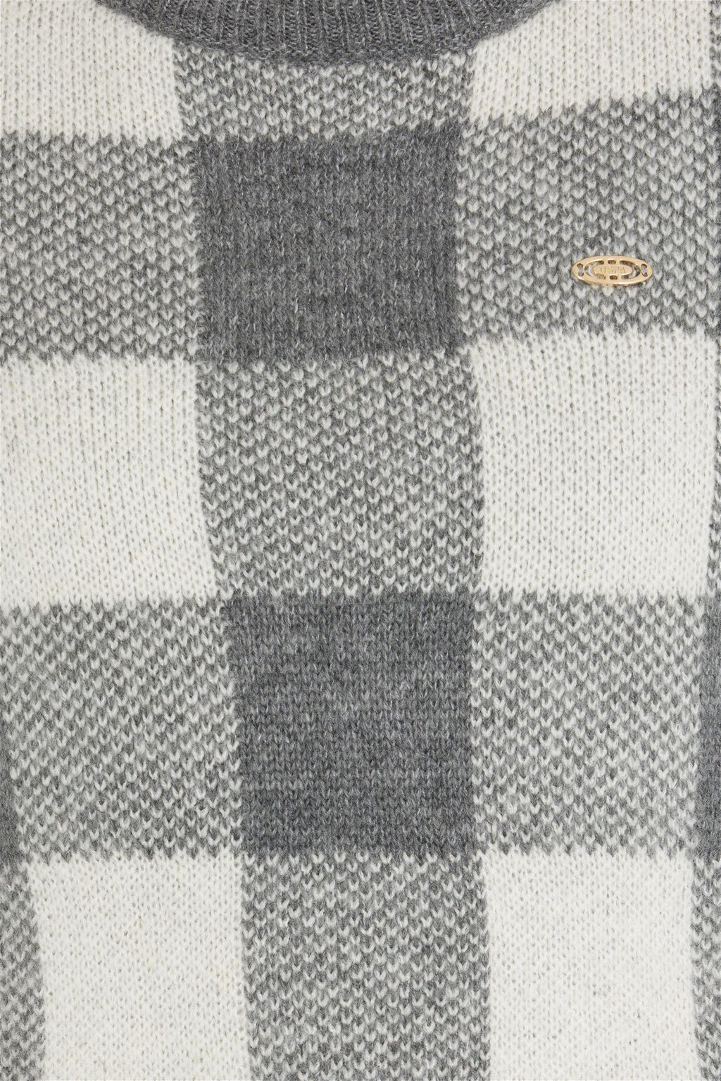 U. S. Polo Assn Женский серый меланжевый свитер с круглым вырезом - U.s. polo assn фото 12