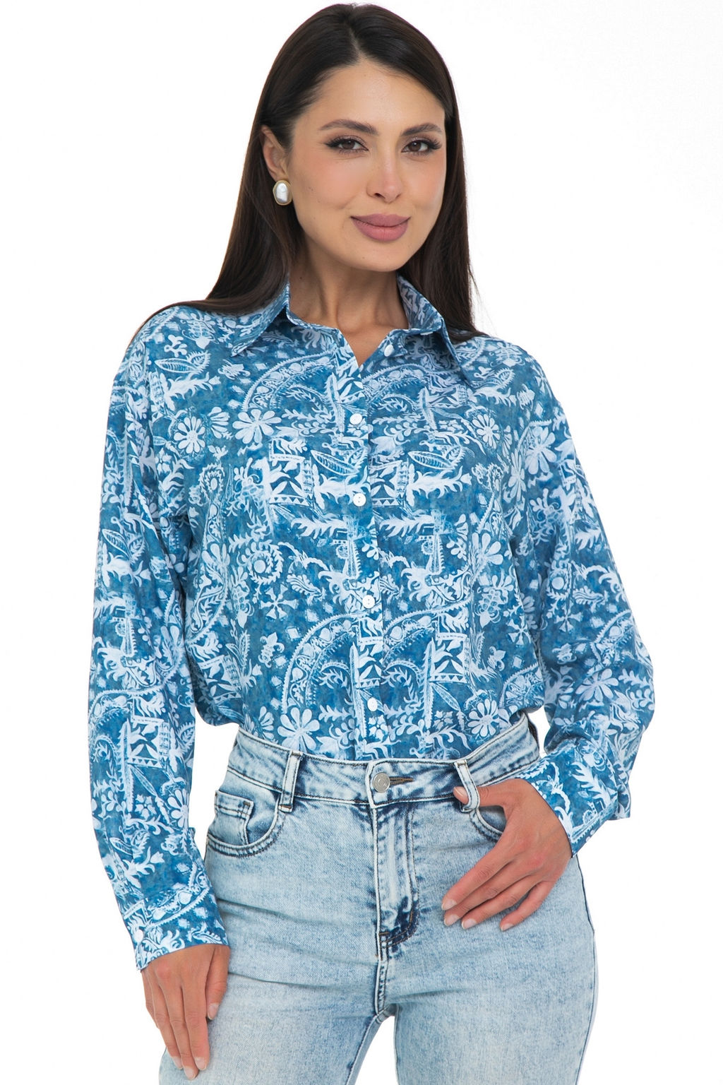 Рубашка Отличная Хит (голубой) - Diolche фото 5