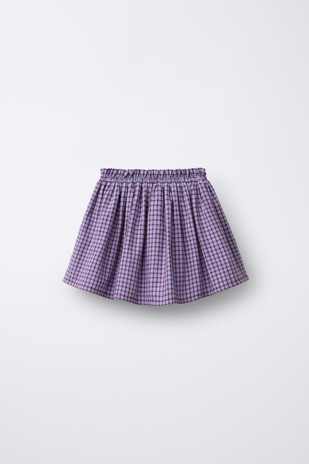 CHECK RUFFLE SKIRT - Zara фото 2