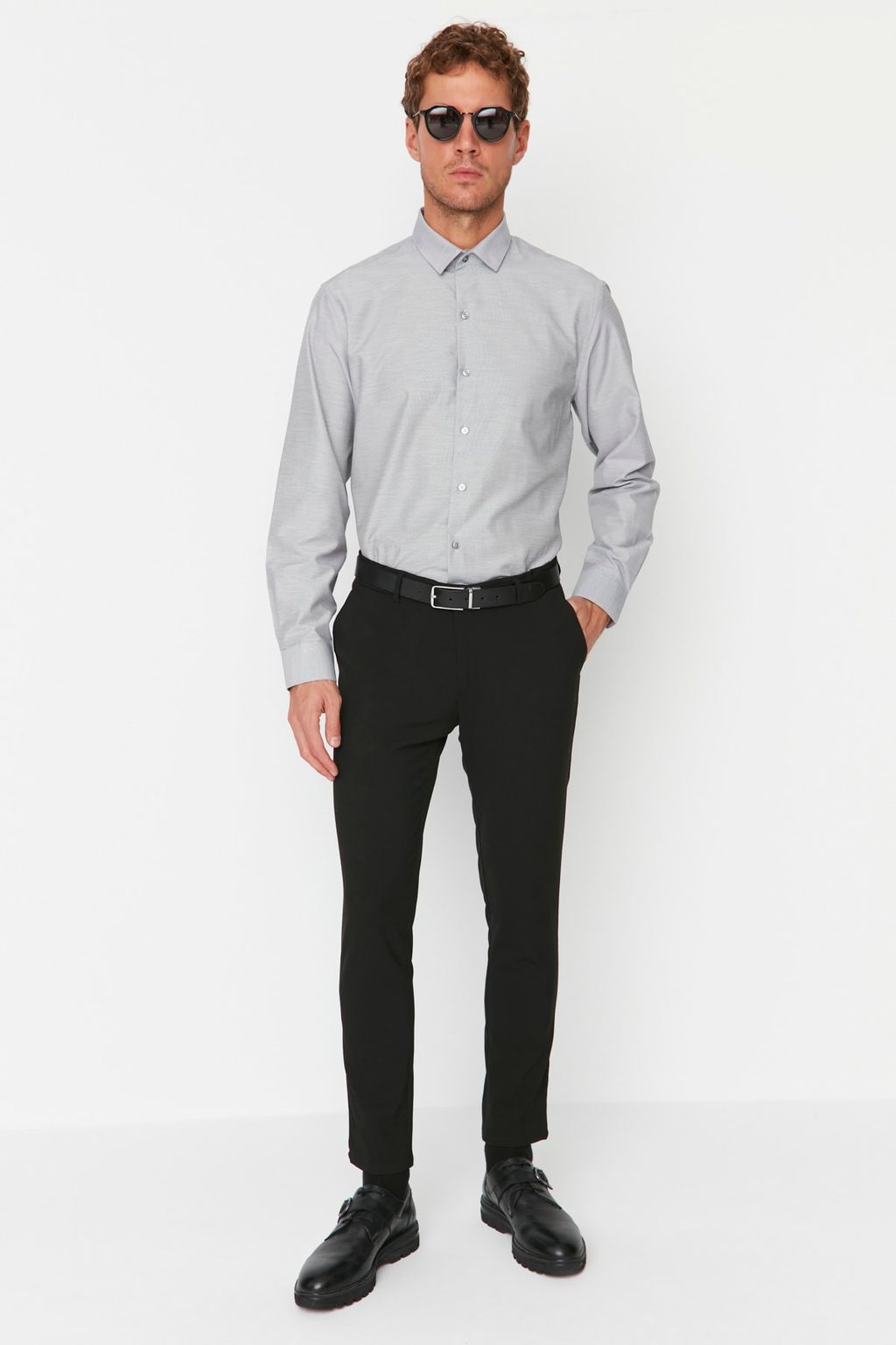 TRENDYOL MAN Tas Slim Fit Italyan Kesim Chino Kumas Pantolon TMNAW23PL00034 - Trendyolmilla фото 9