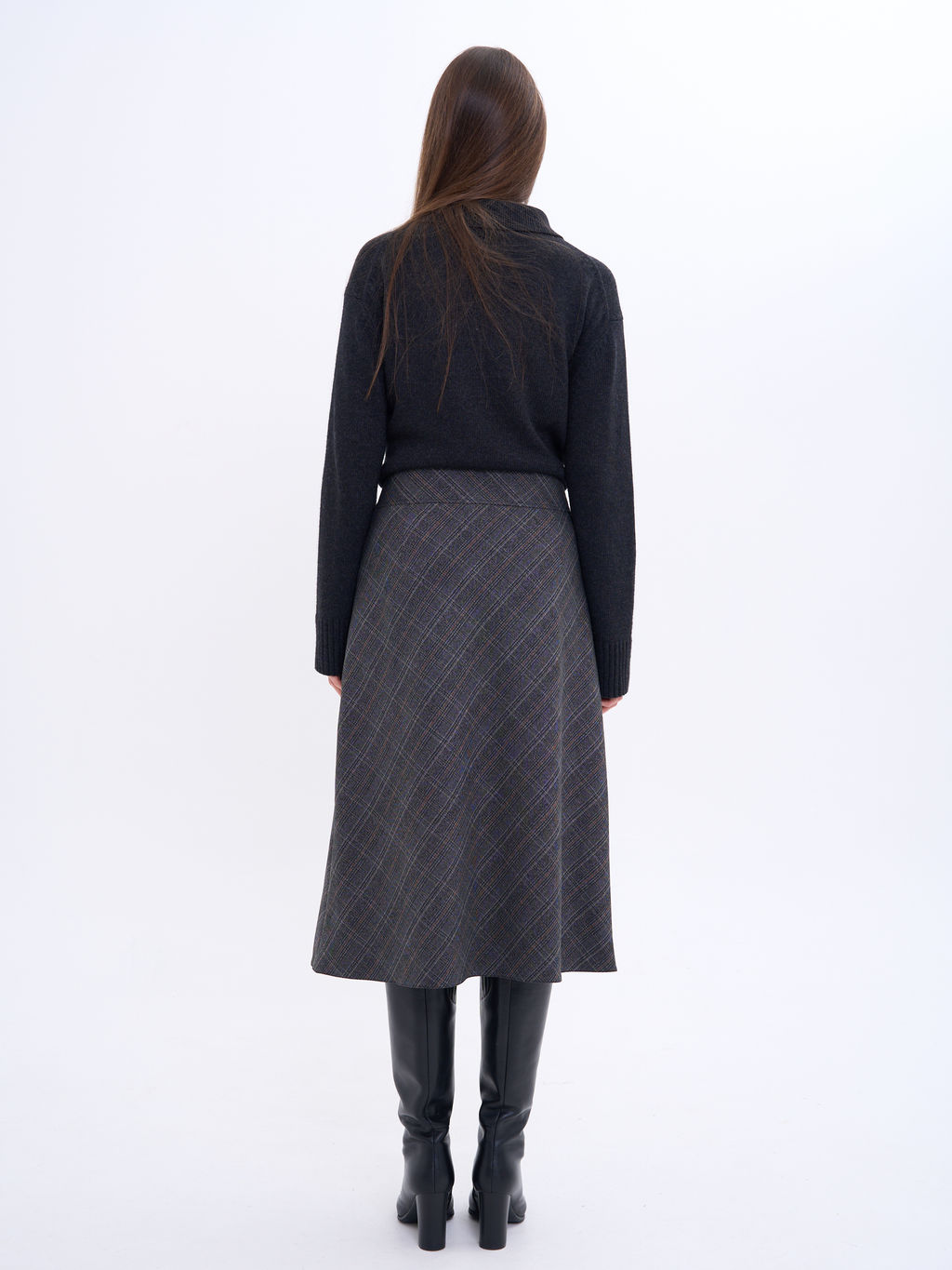 Женская юбка расклешенная от пояса к низу, - Трика фото 4