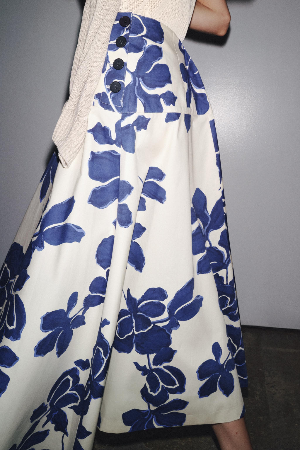 ZW COLLECTION FLORAL MIDI SKIRT - Zara фото 15