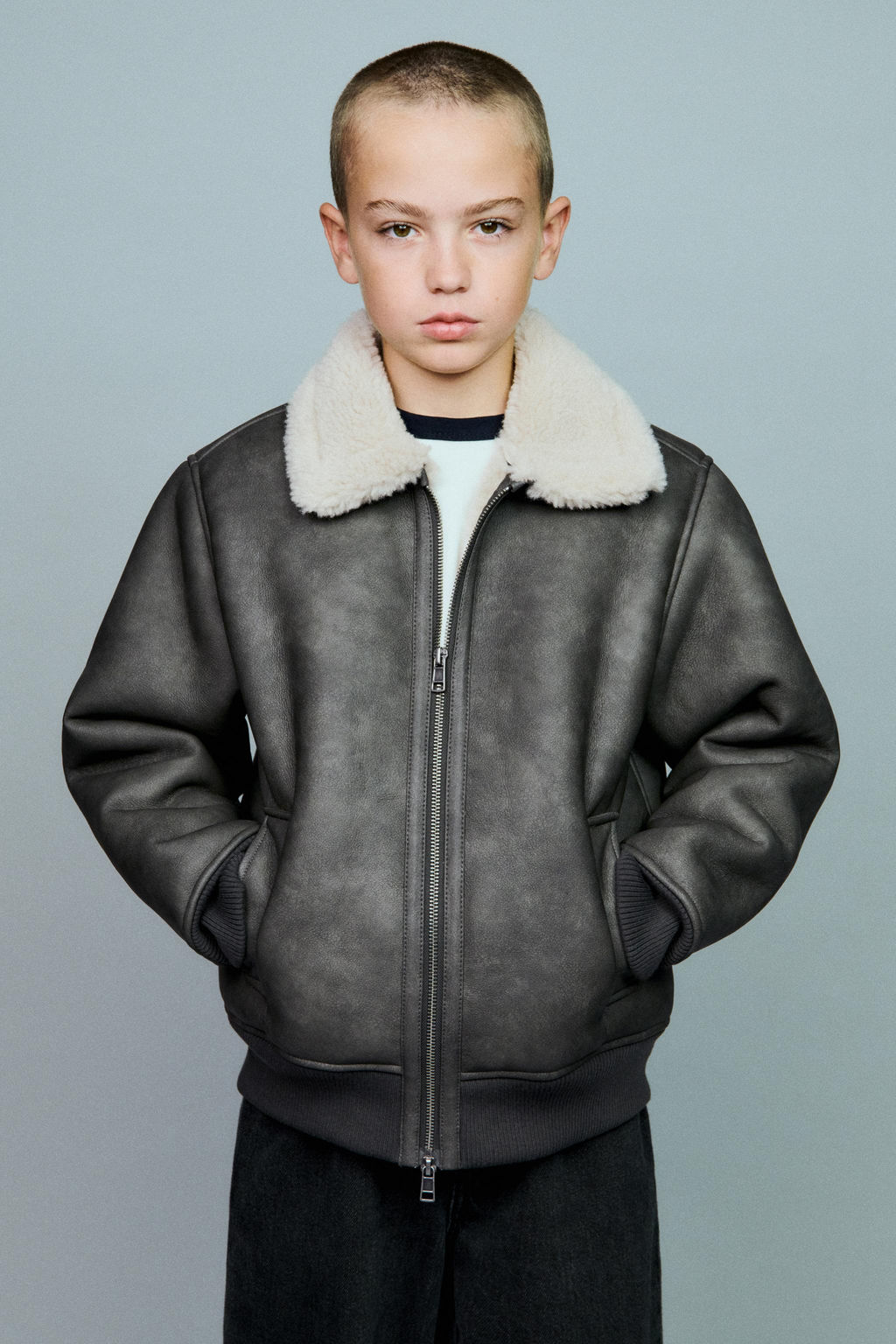 DOUBLE-FACED BOMBER JACKET - Zara фото 9