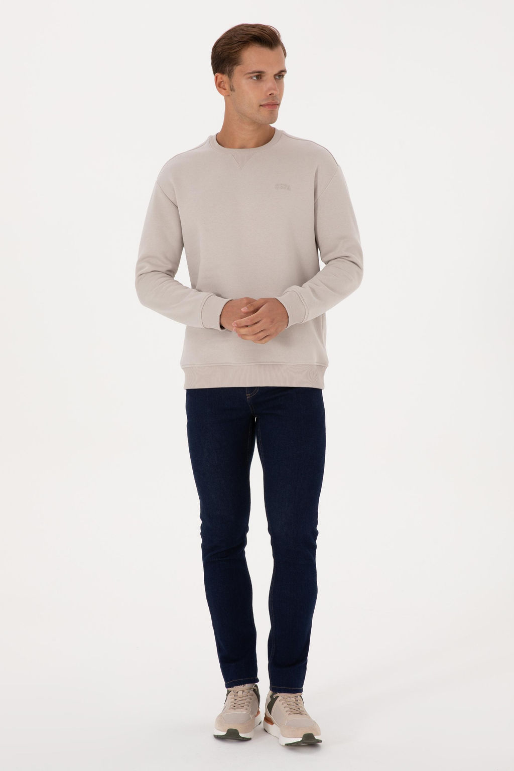 Erkek Ta_ Basic Sweatshirt