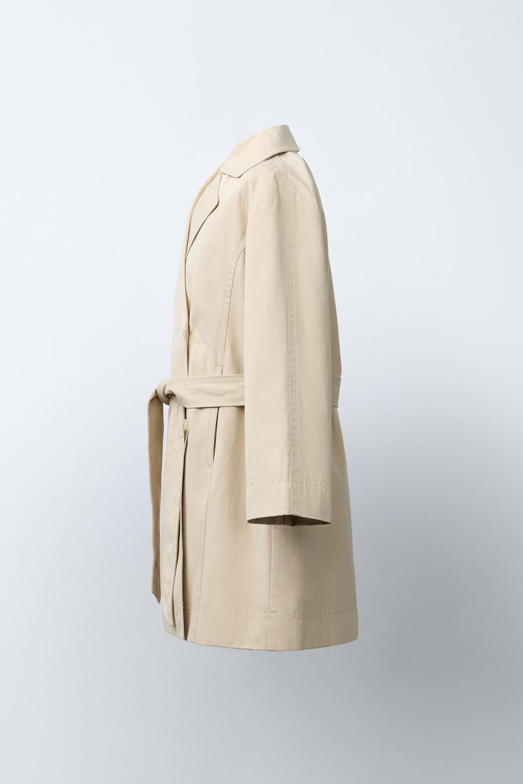 BASIC LONG TRENCH COAT - Zara фото 3