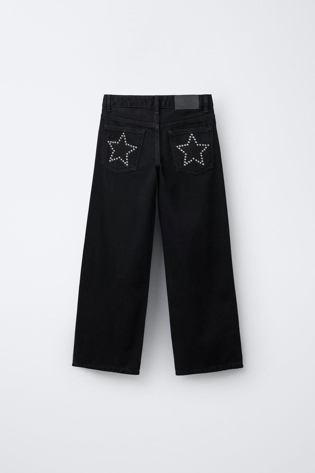 WIDE-LEG JEANS WITH STAR STUDS - Zara фото 2