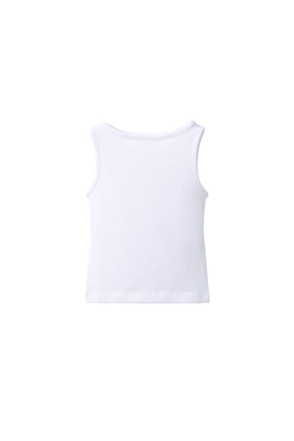 TOP LISO CON MODAL / Blanco - Zara фото 2