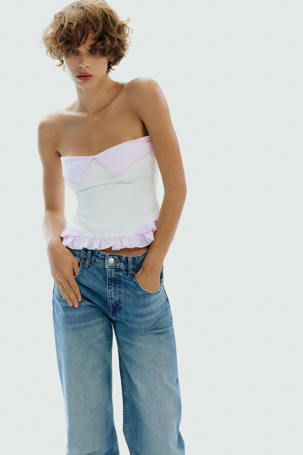 CONTRAST BANDEAU TOP - Zara фото 11