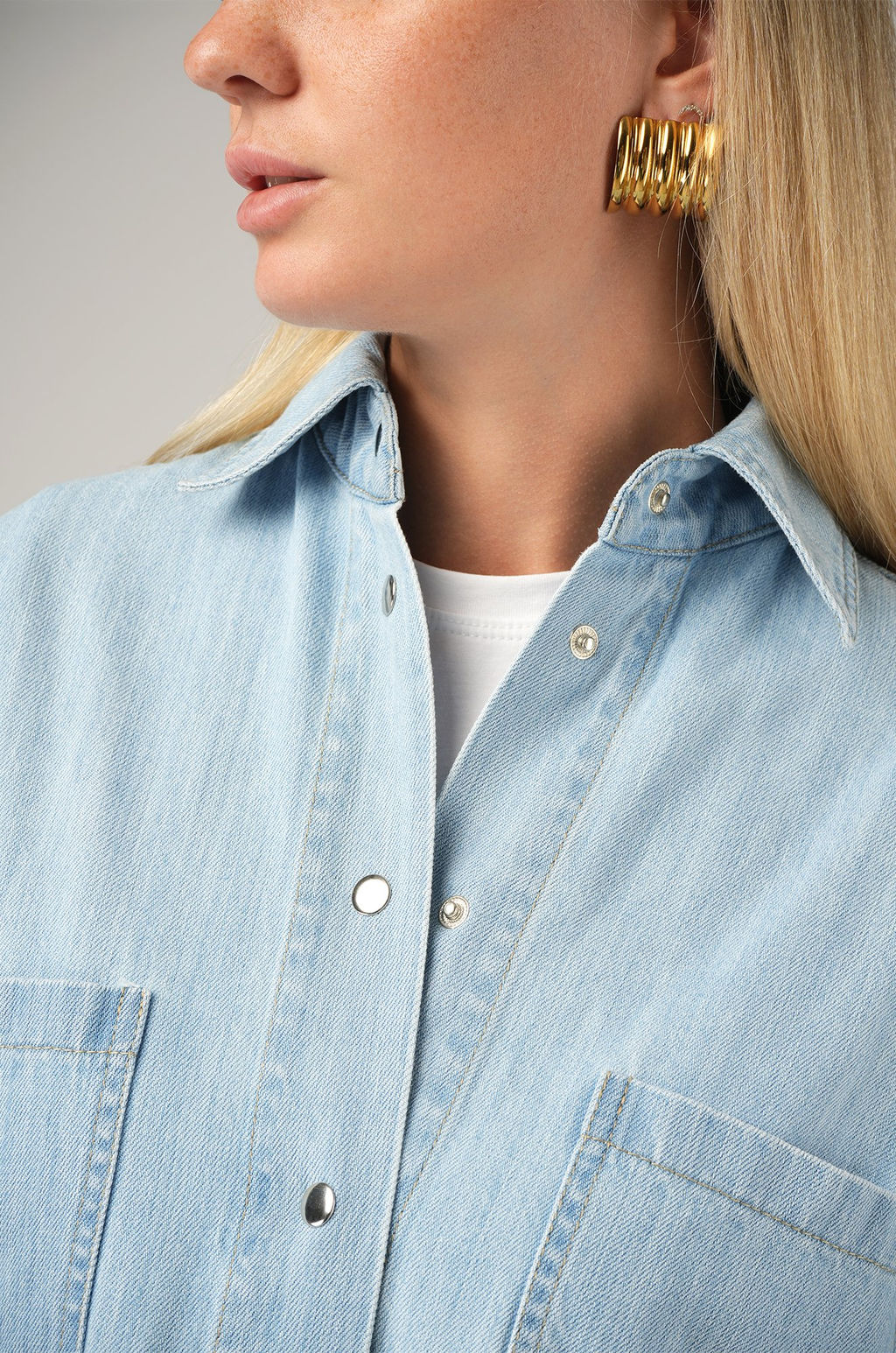 Женская джинсовая рубашка Happyfox  фото 19