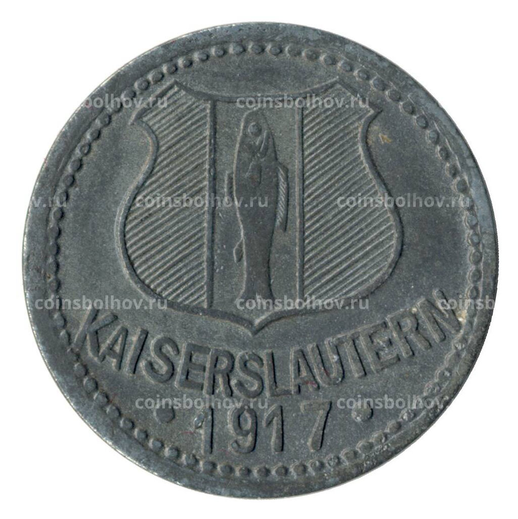 Монета 10 пфеннигов 1917 года Германия Нотгельд (Кайзерслаутерн)