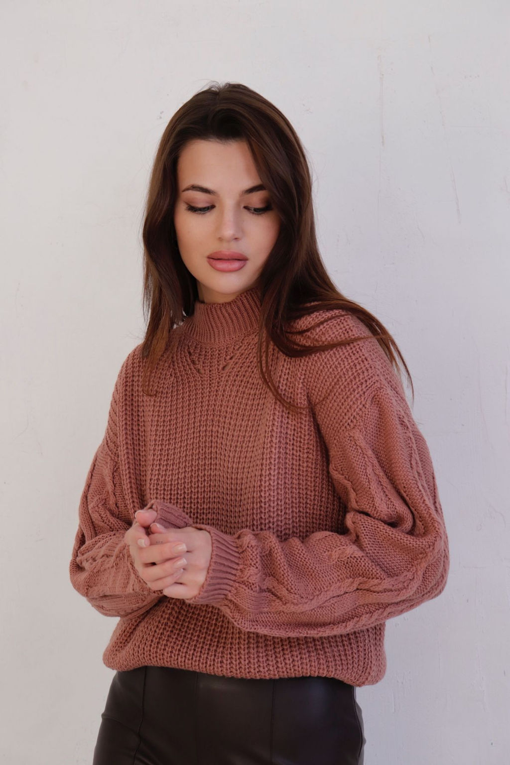 10370 Свитер в цвете розовое какао - Martichelli фото 13