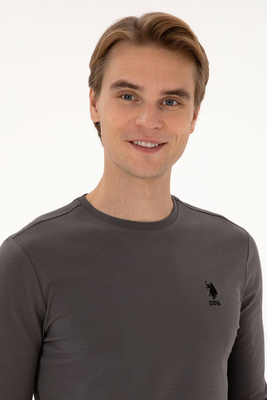 Erkek Gri Basic Sweatshirt Sepette S_rpriz _ndirim - U.s. polo assn фото 9