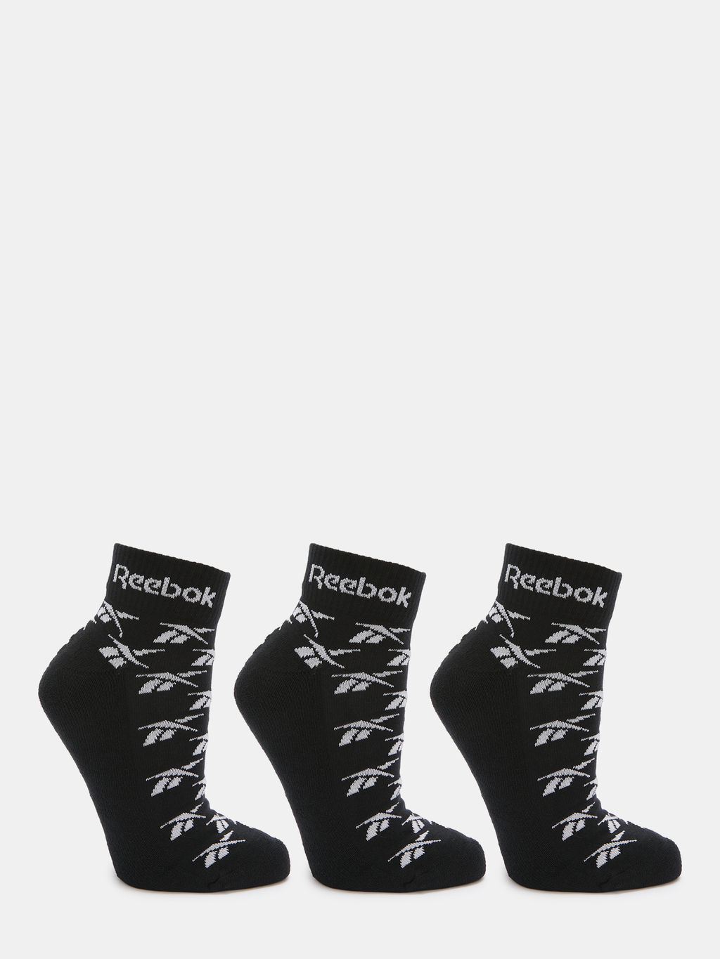 Мужские носки 3 шт. REEBOK ANKLE VECTOR SOCKS C 3P Артикул 4525098, черный