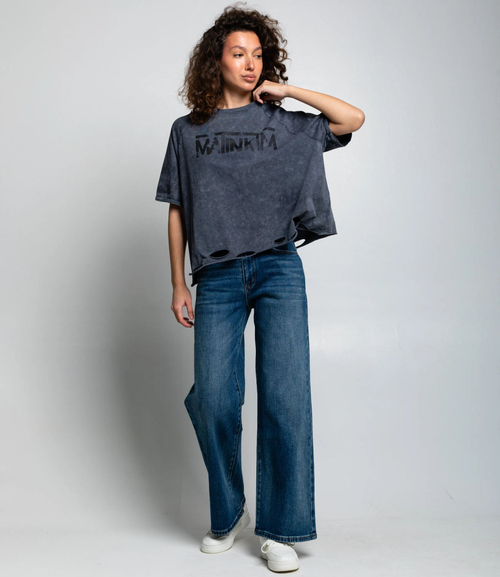 Футболка #КТ01537, графит - Dommod фото 4