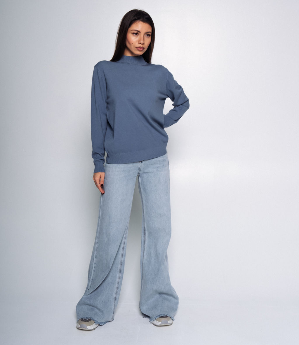 Водолазка #ОКТ05, индиго - Dommod фото 5
