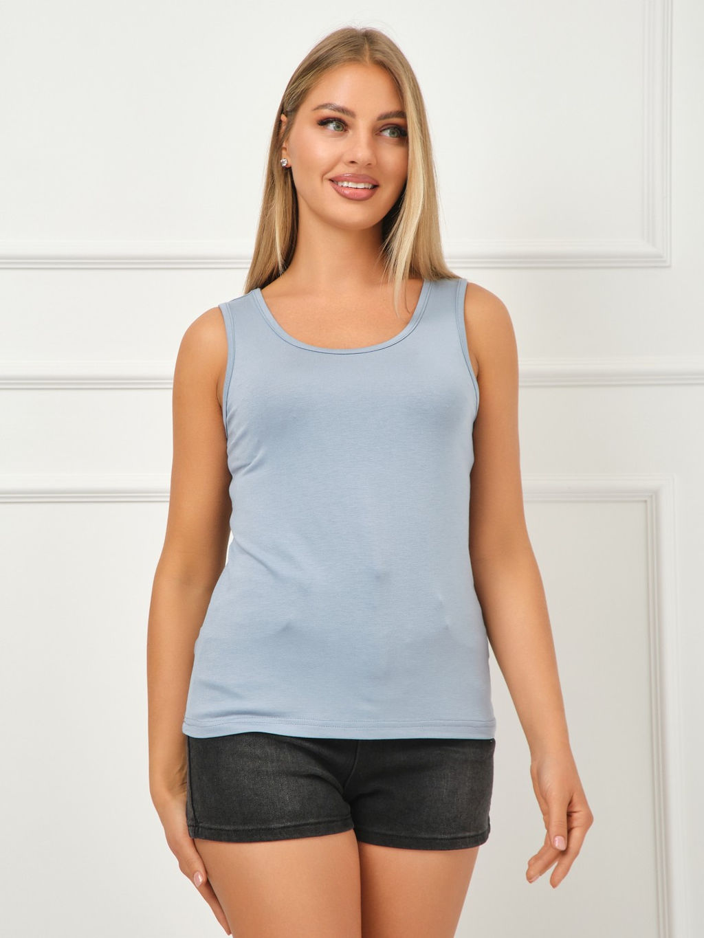 Майка топ Вискоза 95%, лайкра 5% - Ивассорти фото 11