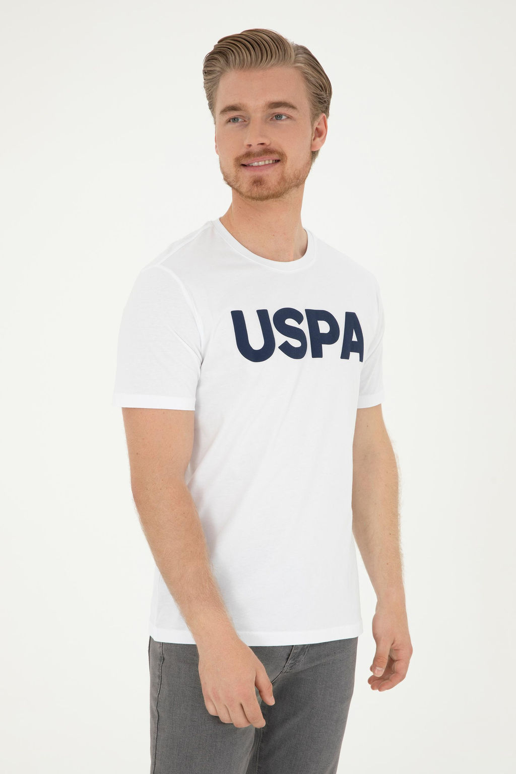 Мужская белая базовая футболка Неожиданная скидка в корзине - U.s. polo assn фото 10